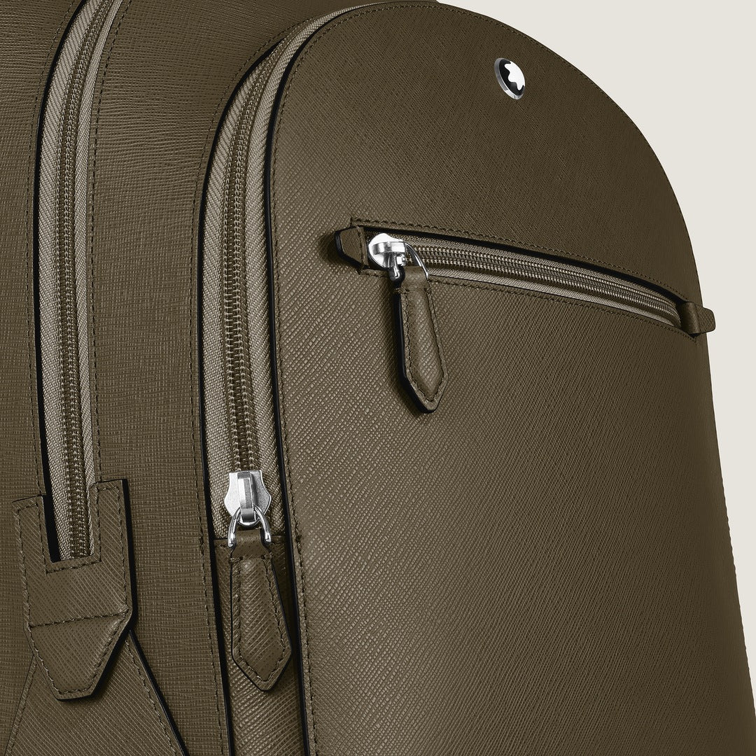 Medium Backpack with 3 Compartments in Sartorial Leather