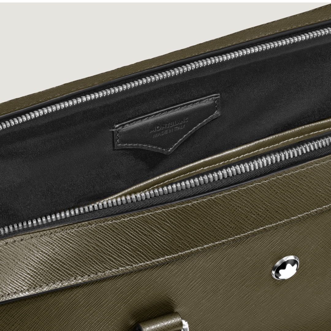 Medium Briefcase with Pocket in Sartorial Leather