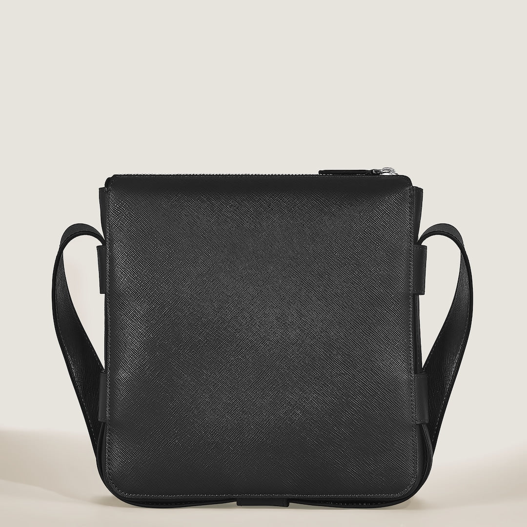 Vertical Belt Messenger Bag in Sartorial Leather