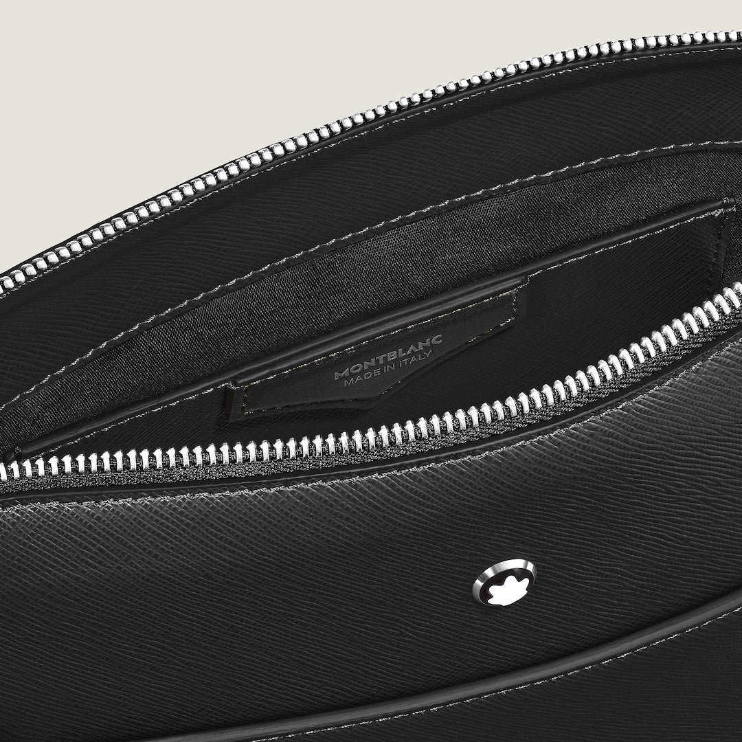 Vertical Belt Messenger Bag in Sartorial Leather