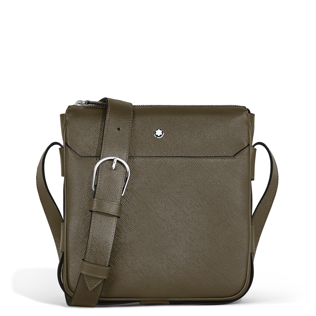 Vertical Belt Messenger Bag in Sartorial Leather