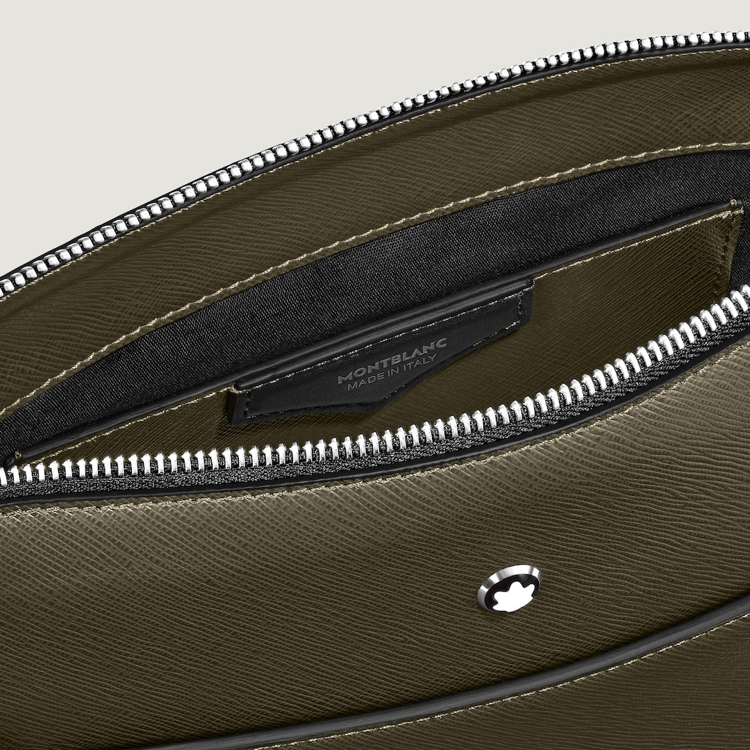 Vertical Belt Messenger Bag in Sartorial Leather