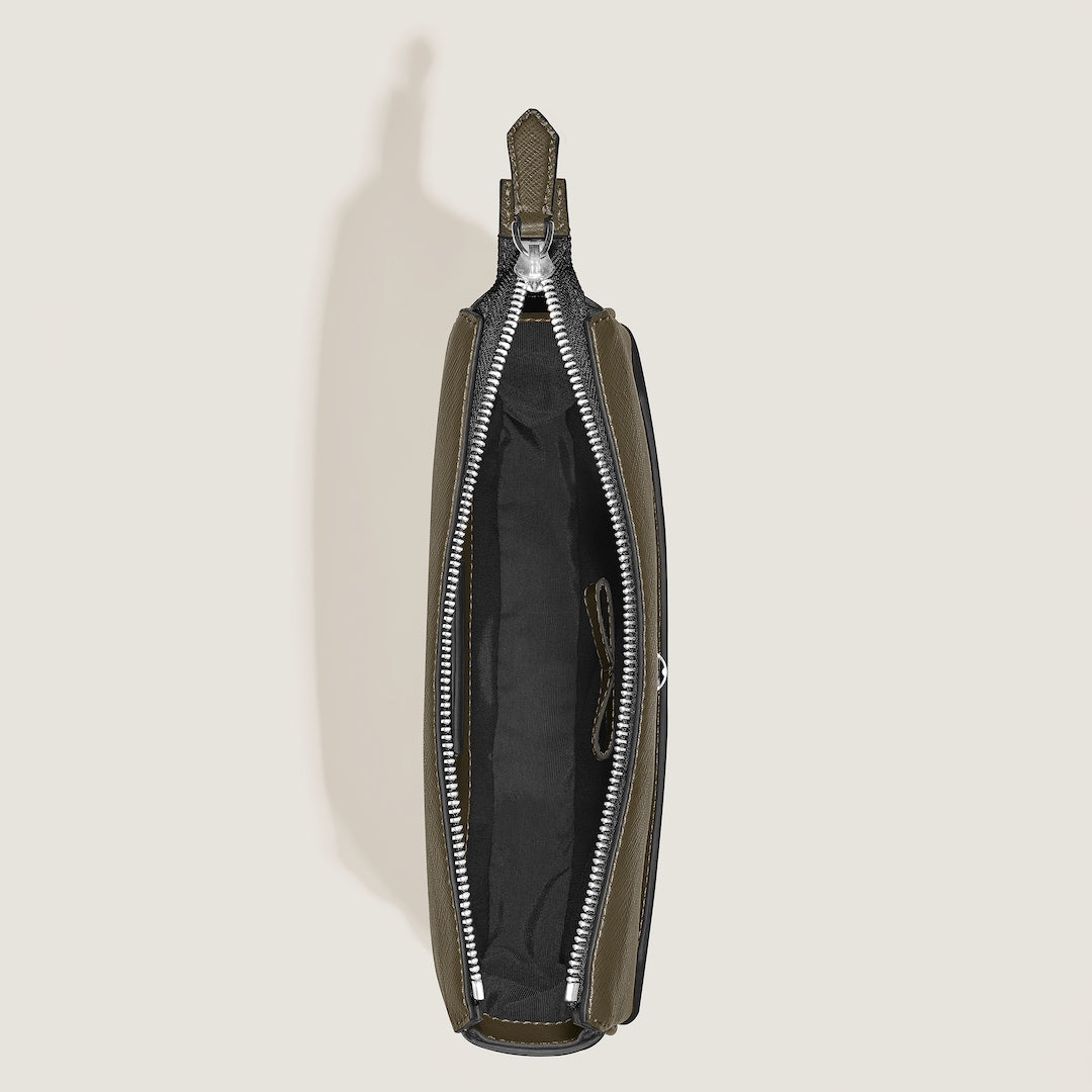 Vertical Belt Messenger Bag in Sartorial Leather
