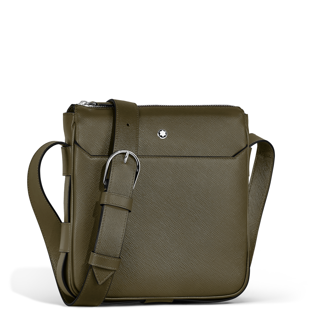 Vertical Belt Messenger Bag in Sartorial Leather