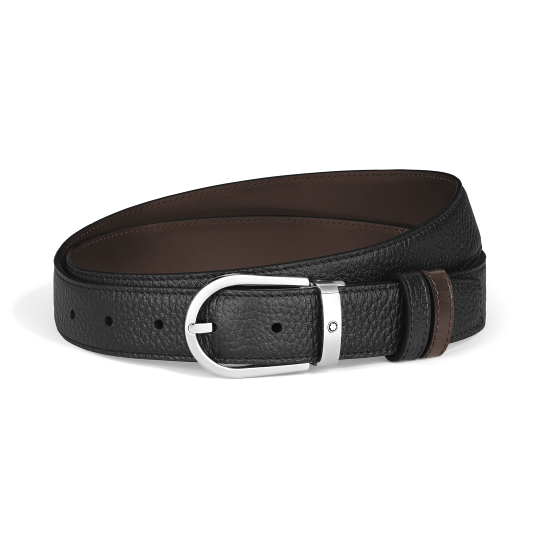Horseshoe 30 mm Reversible Belt in Grain Leather