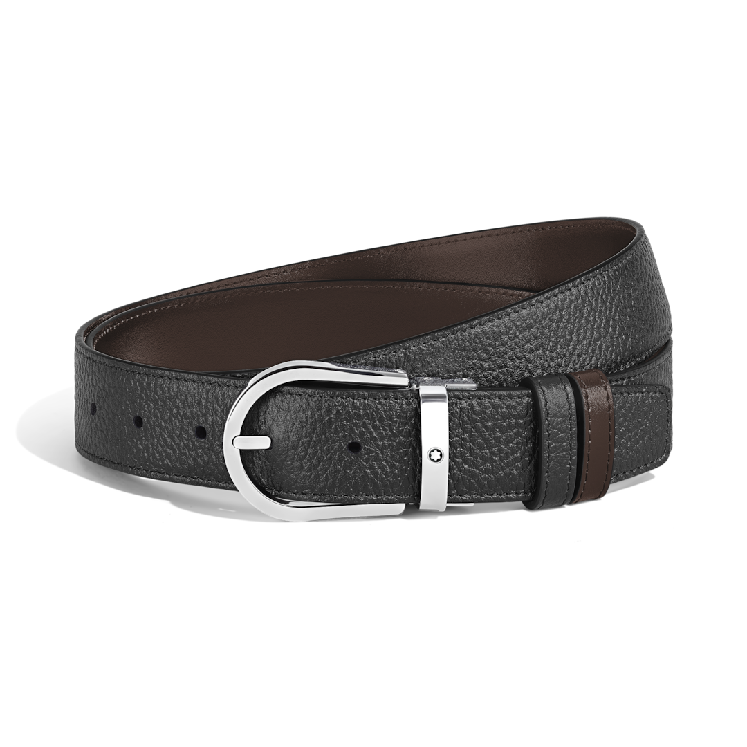 Horseshoe 35 mm Reversible Belt in Grain Leather