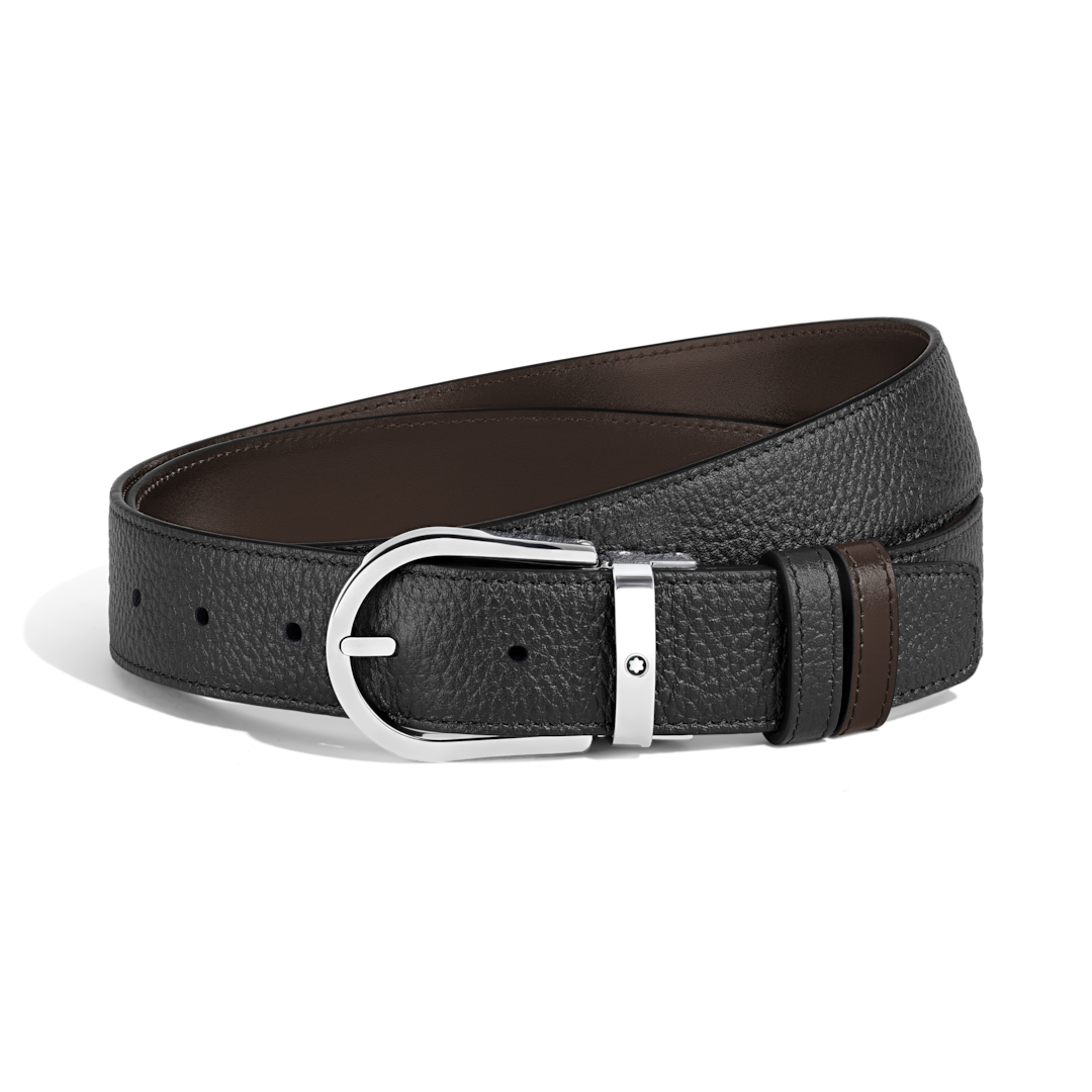 Horseshoe 35 mm Reversible Belt in Grain Leather