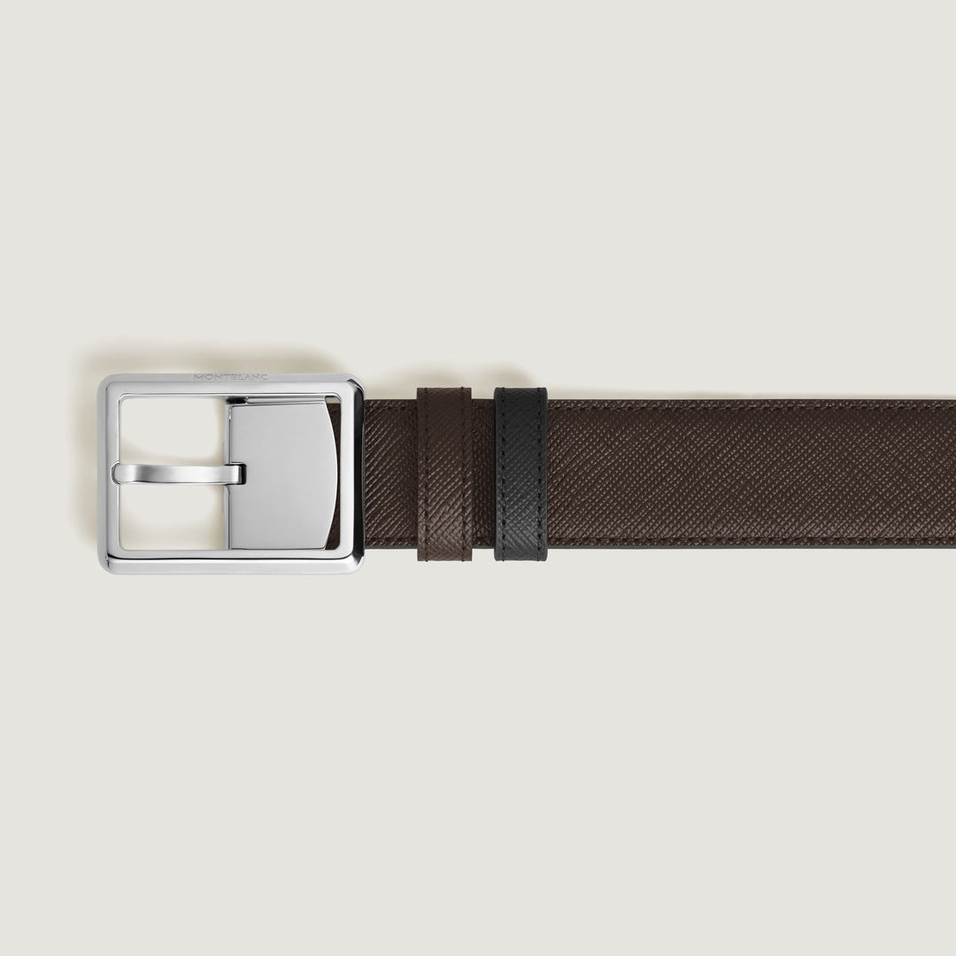 Rectangular 30 mm Reversible Belt in Sartorial Leather