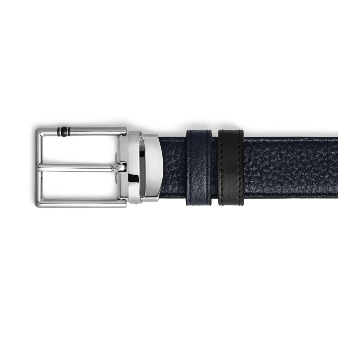 35 mm Reversible Belt in Grain Leather with Rectangular Meisterstück Buckle