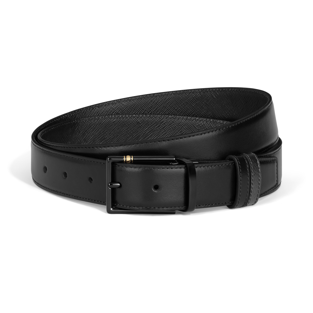 30 mm Reversible Belt in Leather with Rectangular Meisterstück Buckle