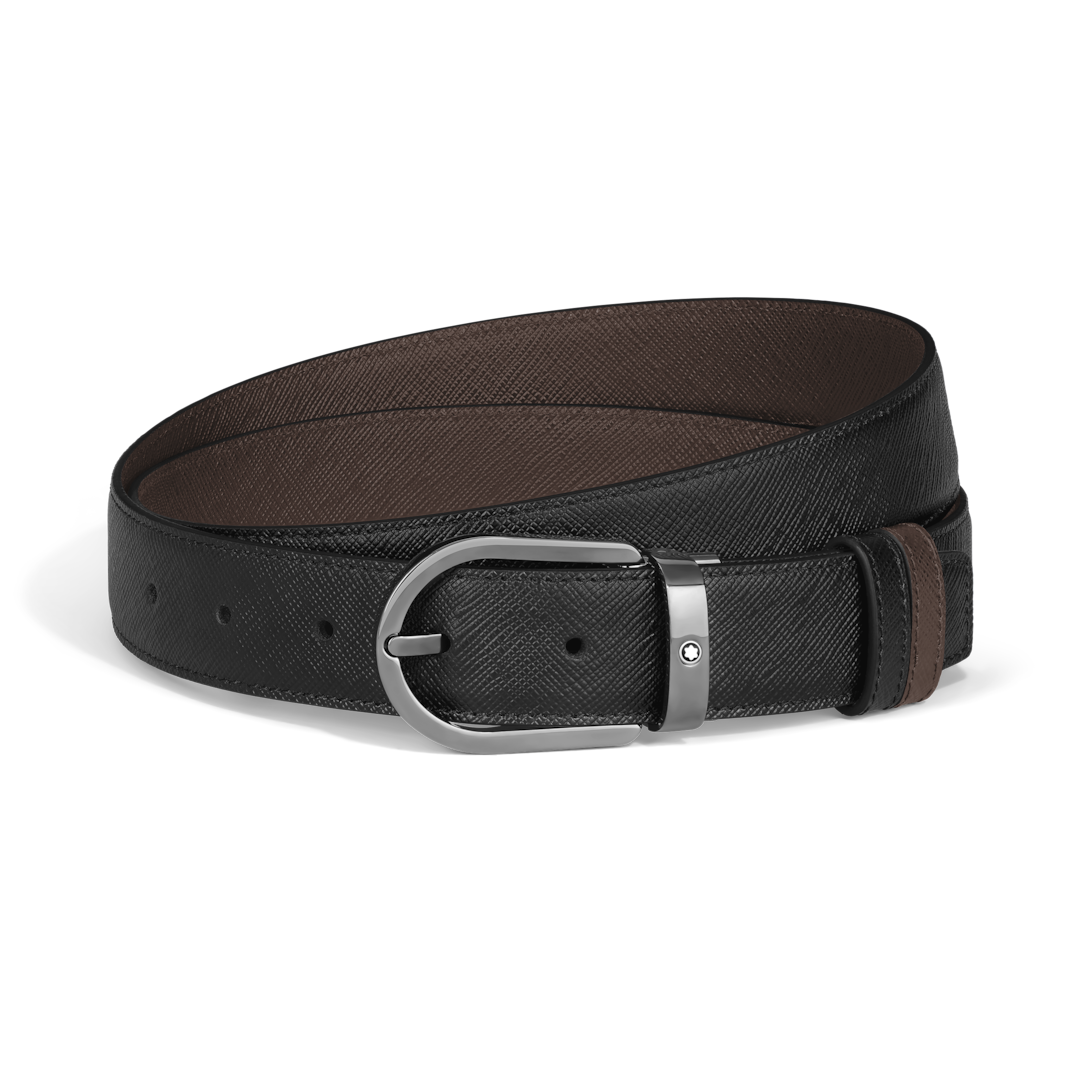Horseshoe 30 mm Reversible Belt in Sartorial Leather