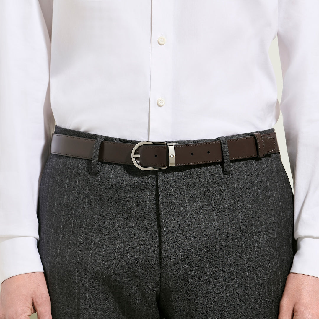 Ceinture réversible 30 mm Fer à cheval en cuir Meisterstück