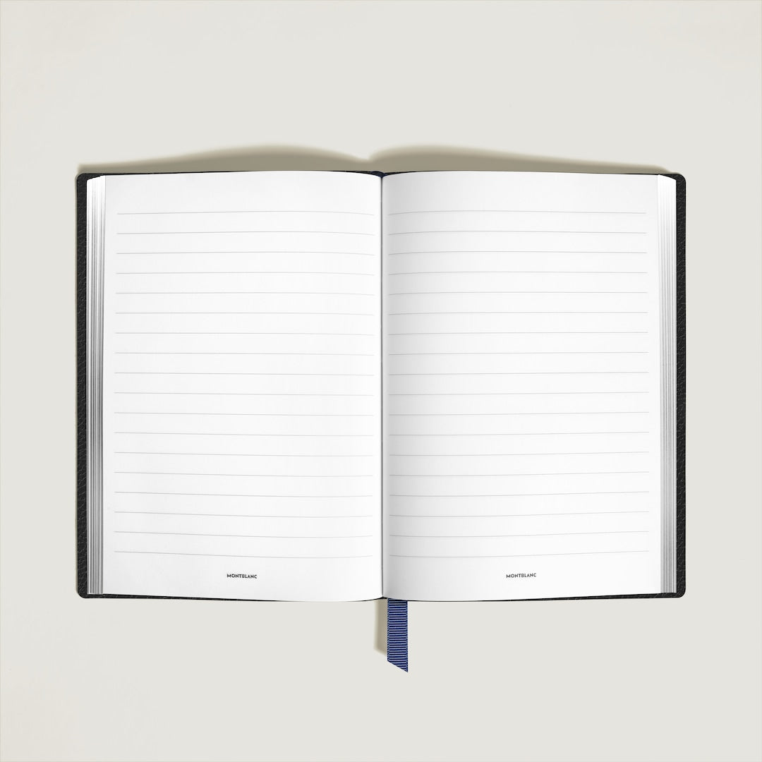 Medium Notebook in Grain Leather, Lined Pages