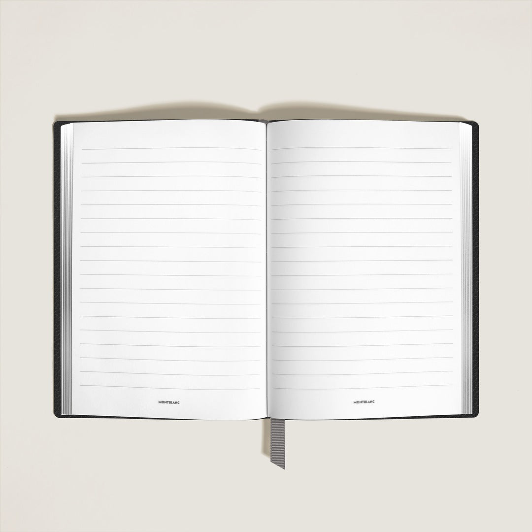 Medium Notebook in Grain Leather, Lined Pages