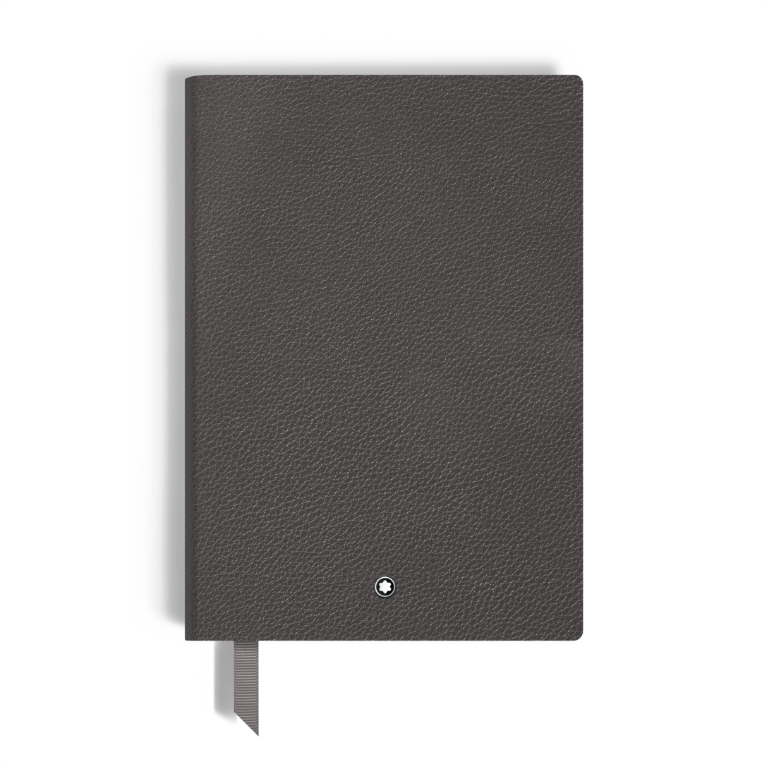 Medium Notebook in Grain Leather, Lined Pages