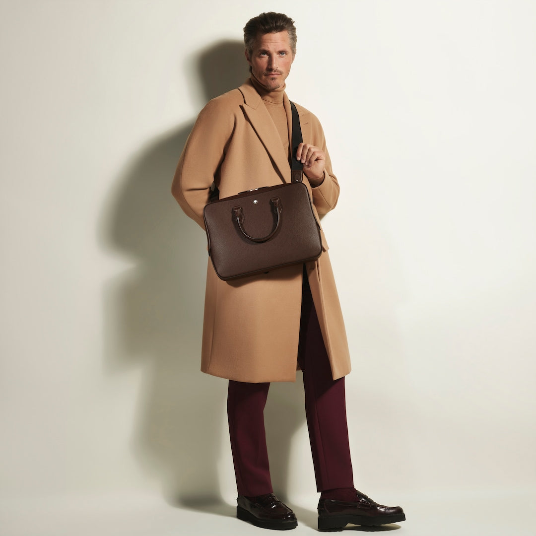 Thin Briefcase in Sartorial Leather