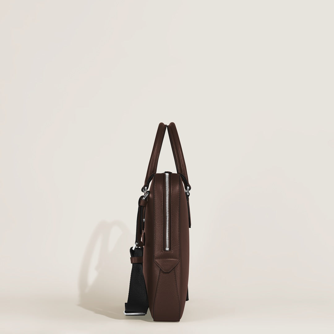 Thin Briefcase in Sartorial Leather