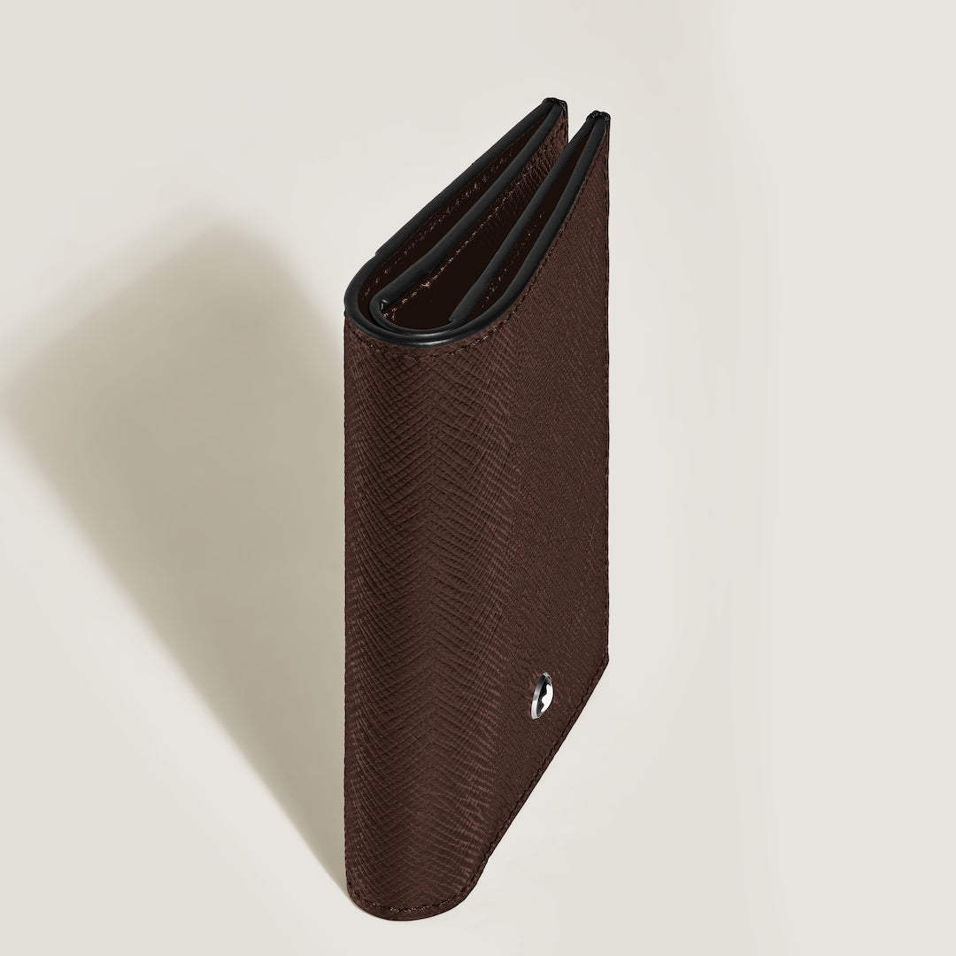 Mini portefeuille 4 compartiments en cuir Sartorial