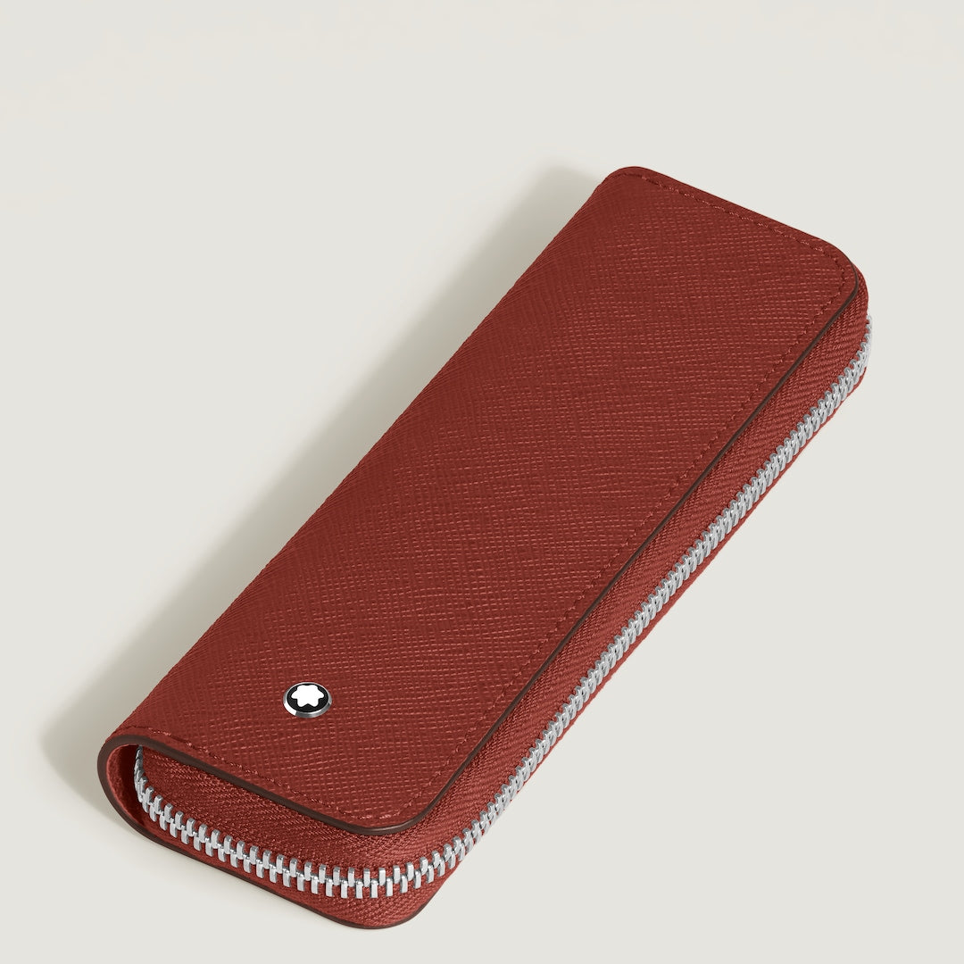 1 Pen Pouch with zip in Sartorial Leather