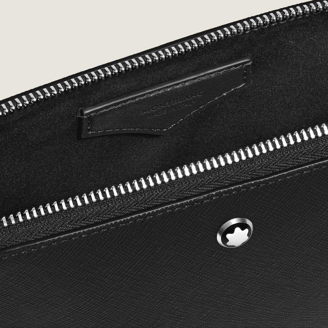 Pochette de voyage en cuir sartorial