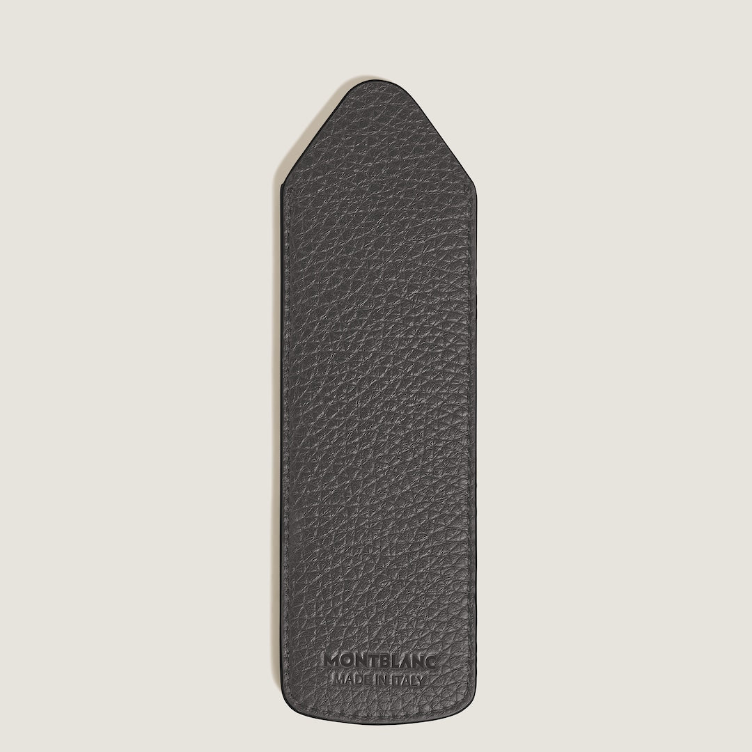 Fourre-stylo 1-unité en cuir grainé