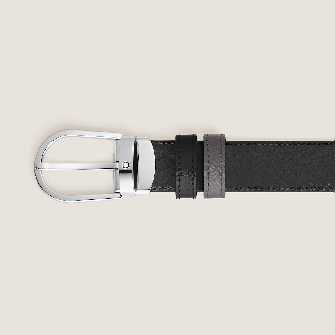 Horseshoe 30 mm Reversible Belt in Grain Leather