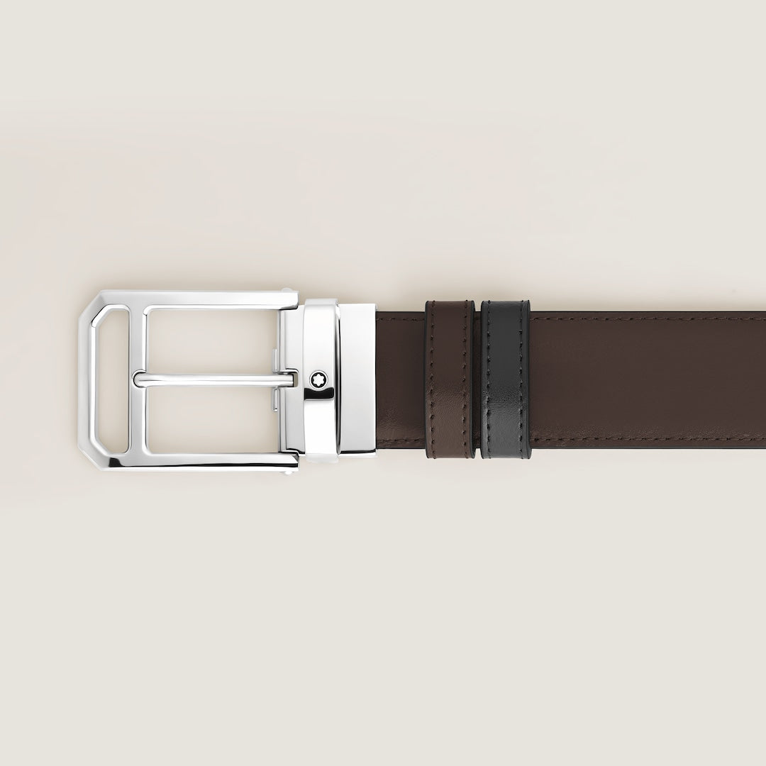 Ceinture réversible 35 mm en cuir Meisterstück avec boucle ardillon rectangulaire