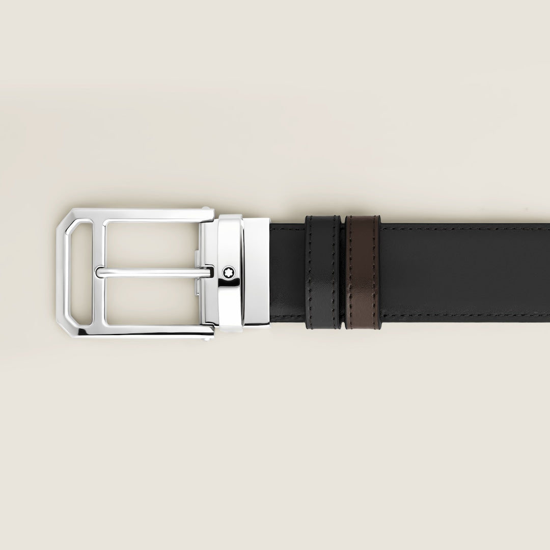 Ceinture réversible 35 mm en cuir Meisterstück avec boucle ardillon rectangulaire