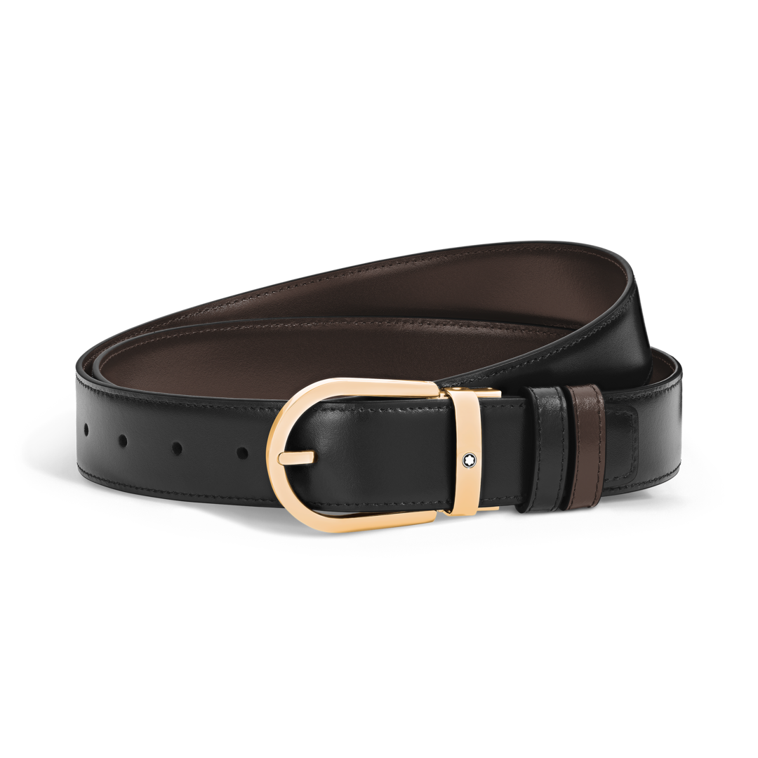 Horseshoe 35 mm Reversible Belt in Meisterstück Leather