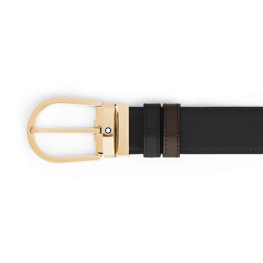 Horseshoe 35 mm Reversible Belt in Meisterstück Leather