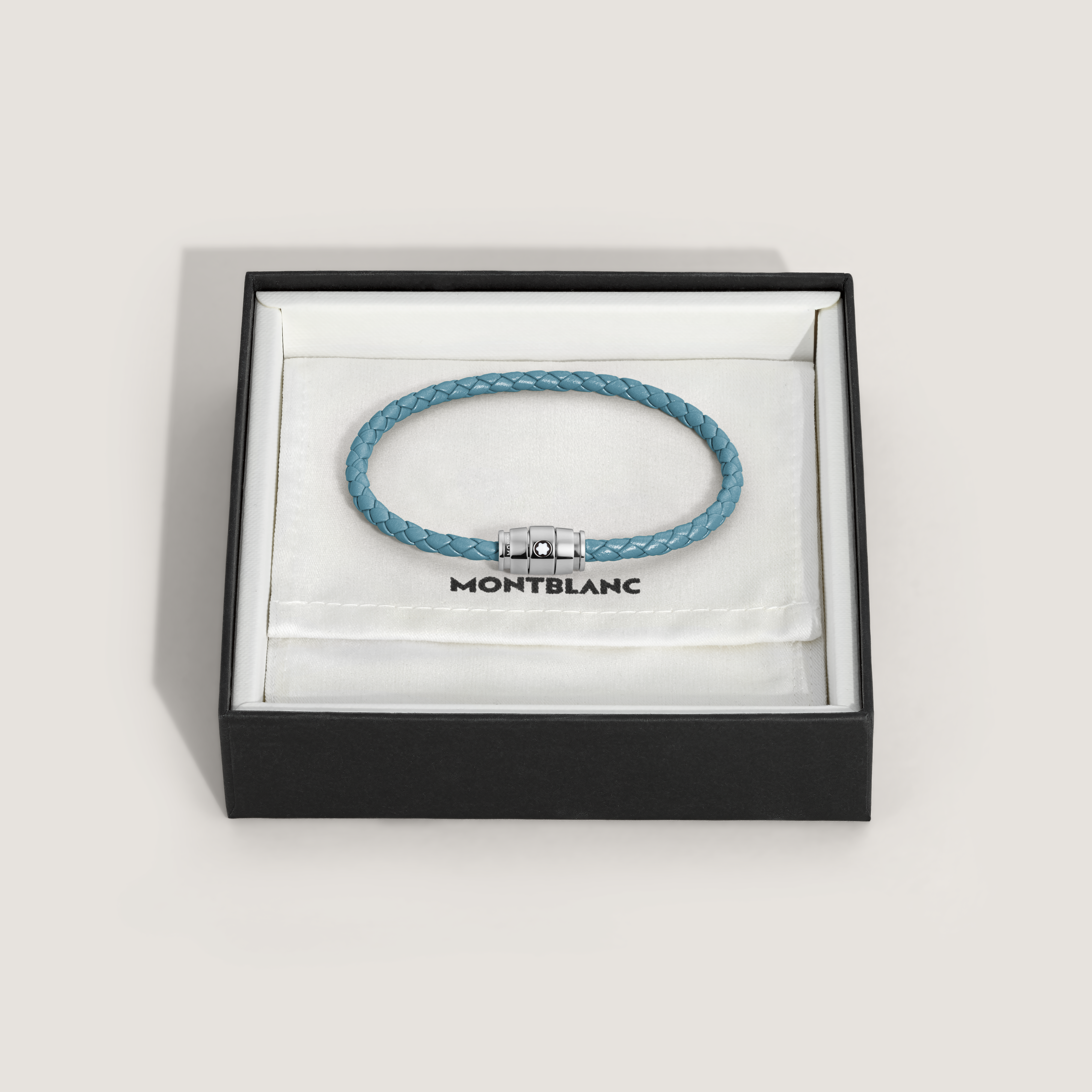 Bracelet, Soft Leather, Smoky Blue