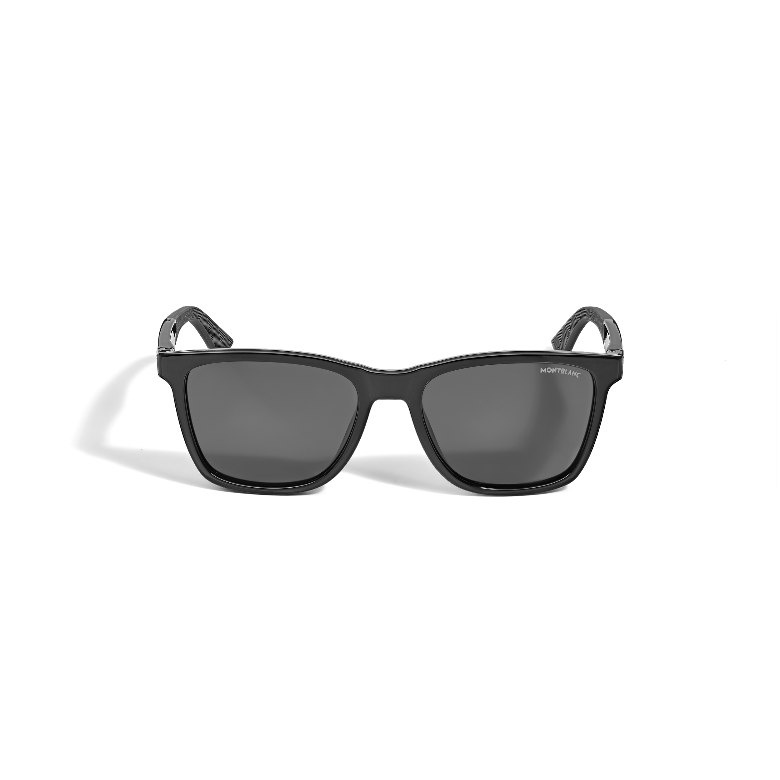 Rectangular Sunglasses with Injected Black Coloured Frame