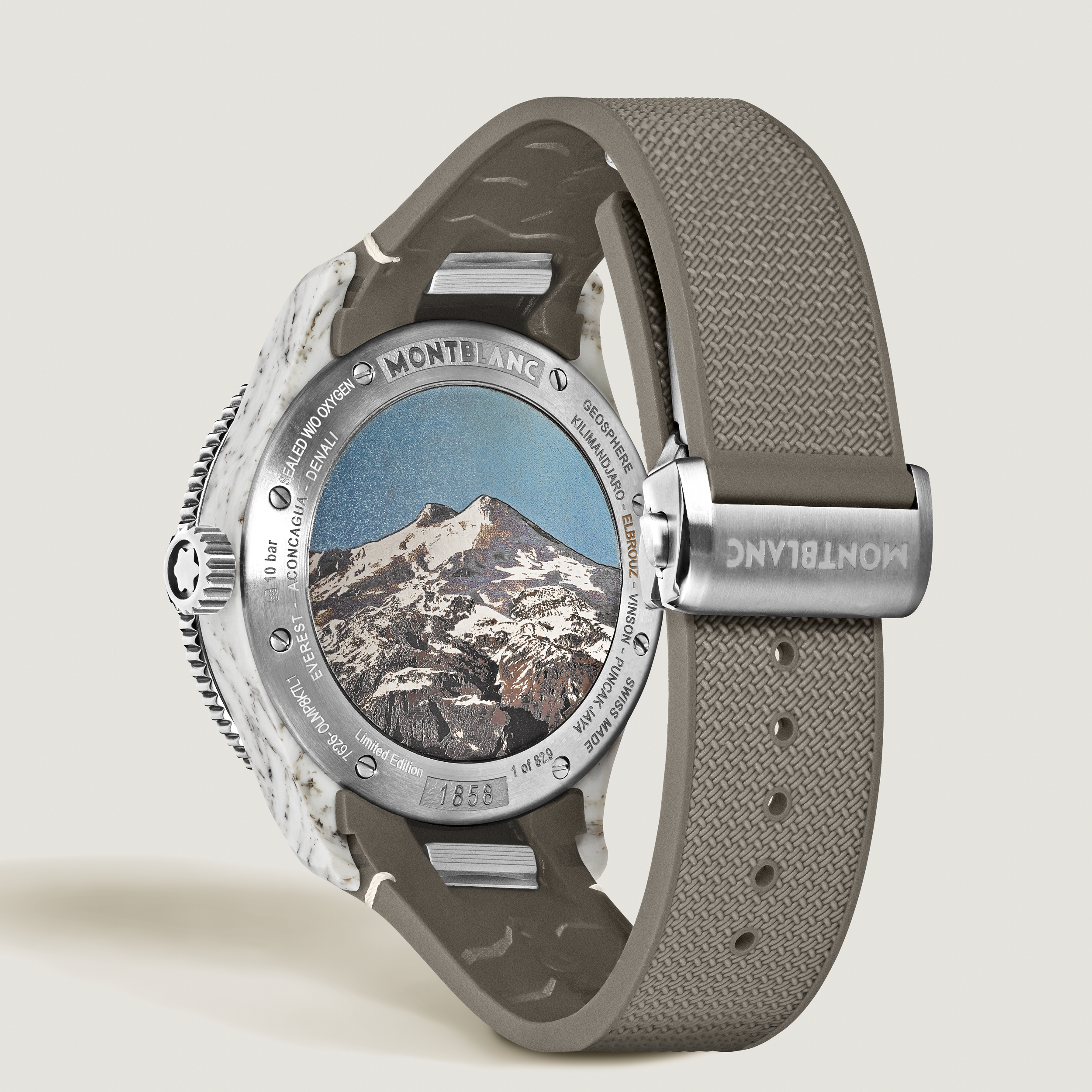 Montblanc 1858 Geosphere 0 Oxygen Mount Elbrouz Limited Edition - 829 pieces