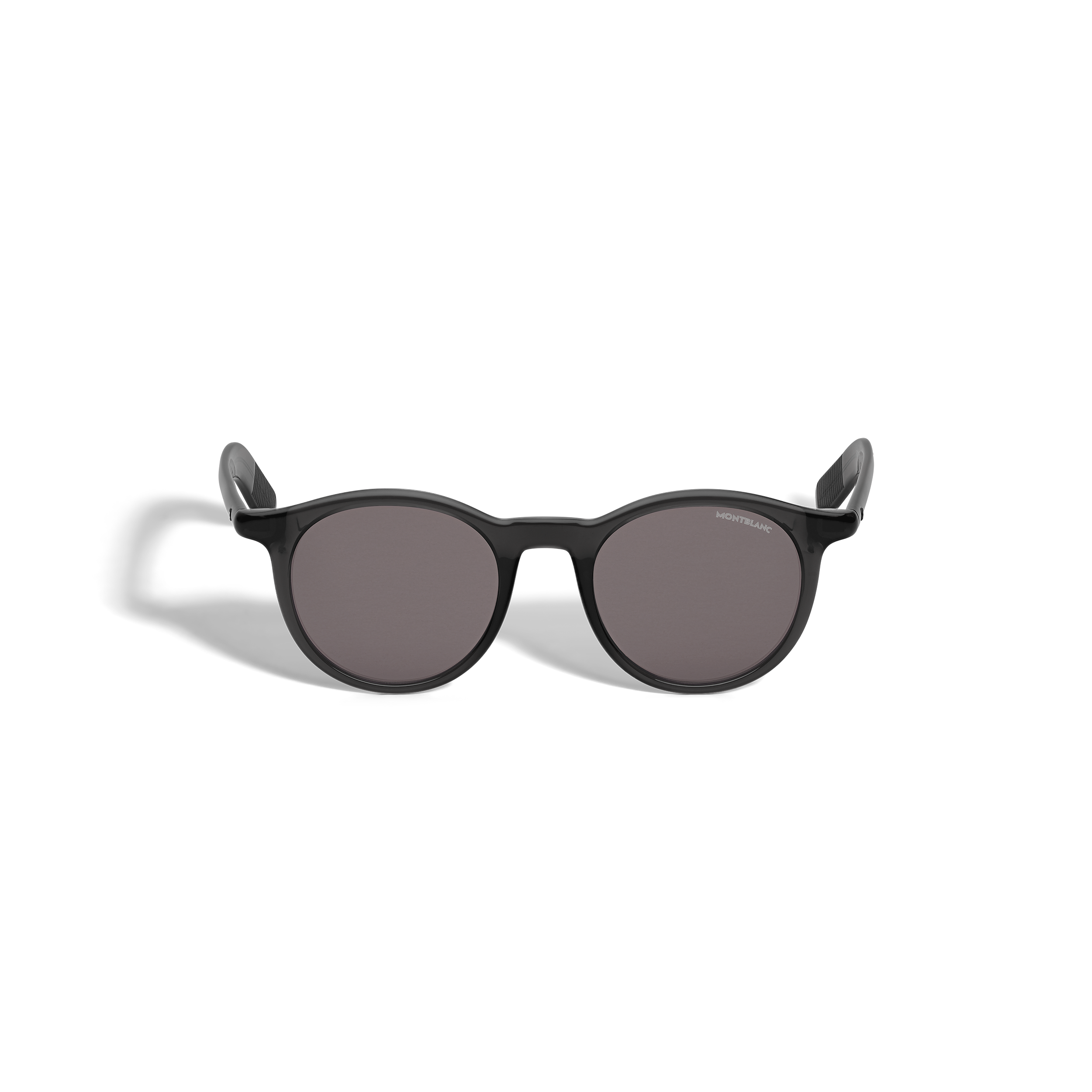 Round Sunglasses with Black injected Acetate Frame