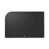 Black leather desk pad