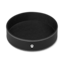 Plateau de bureau rond en cuir noir (Grand)