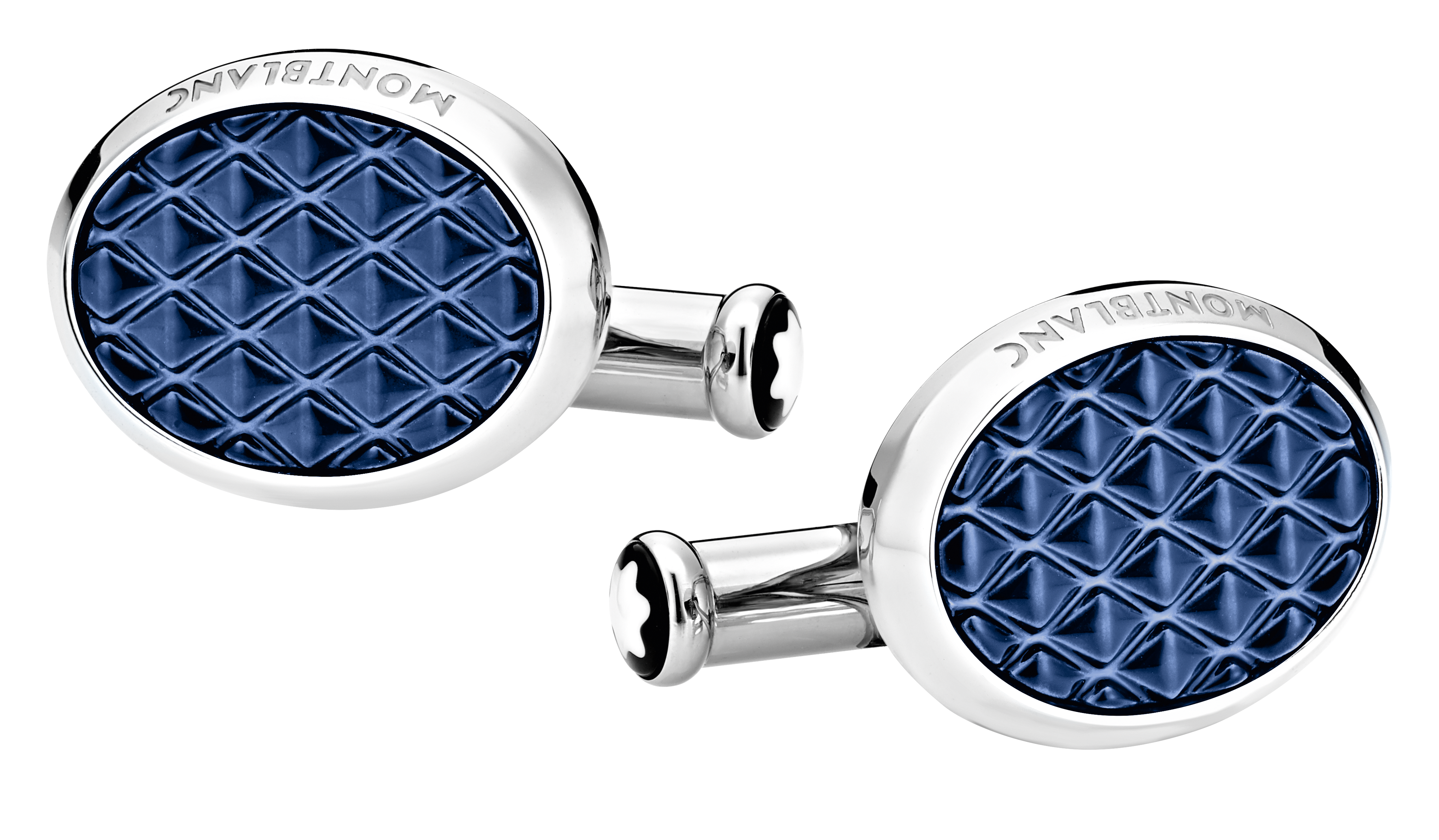 Meisterstück Oval Cufflinks in Steel Lacquer