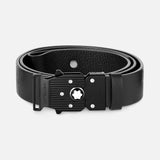 M LOCK 4810 buckle grainy black 35 mm leather belt
