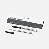 2 Ballpoint refills, cool gray (M)