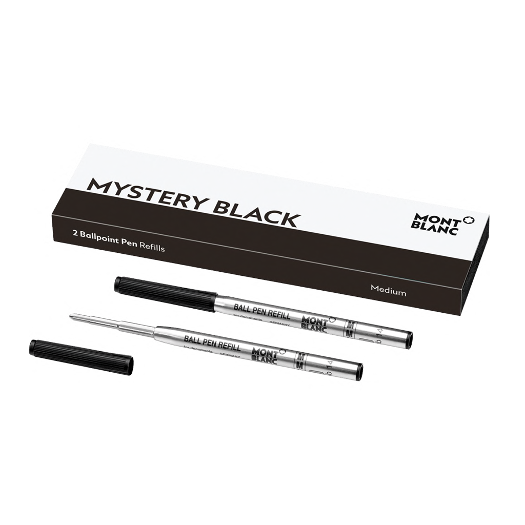 2 Ballpoint Pen Refill M Mystery Black Montblanc Montreal