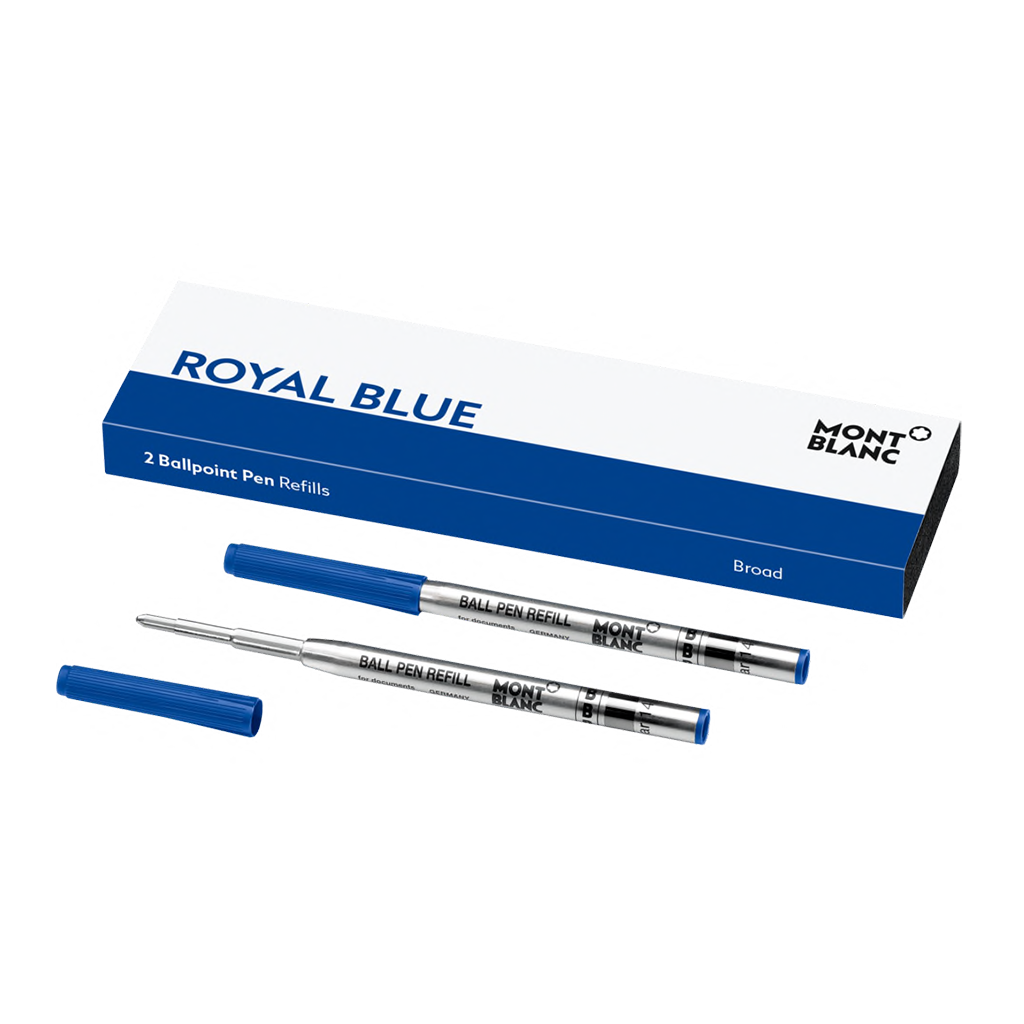 2 Ballpoint Pen Refills (B) Royal Blue