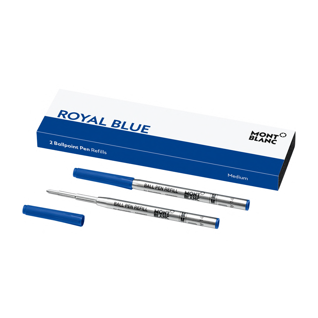 2 Ballpoint Pen Refills (M) Royal Blue