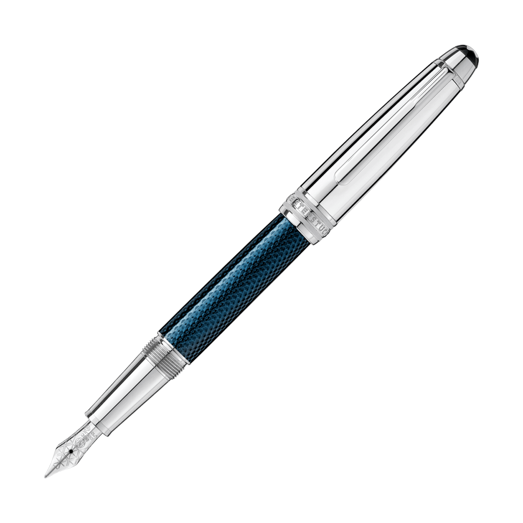 Meisterstuck Solitaire Doue Blue Hour Classique Fountain Pen Montblanc Boutiques Montreal Laval