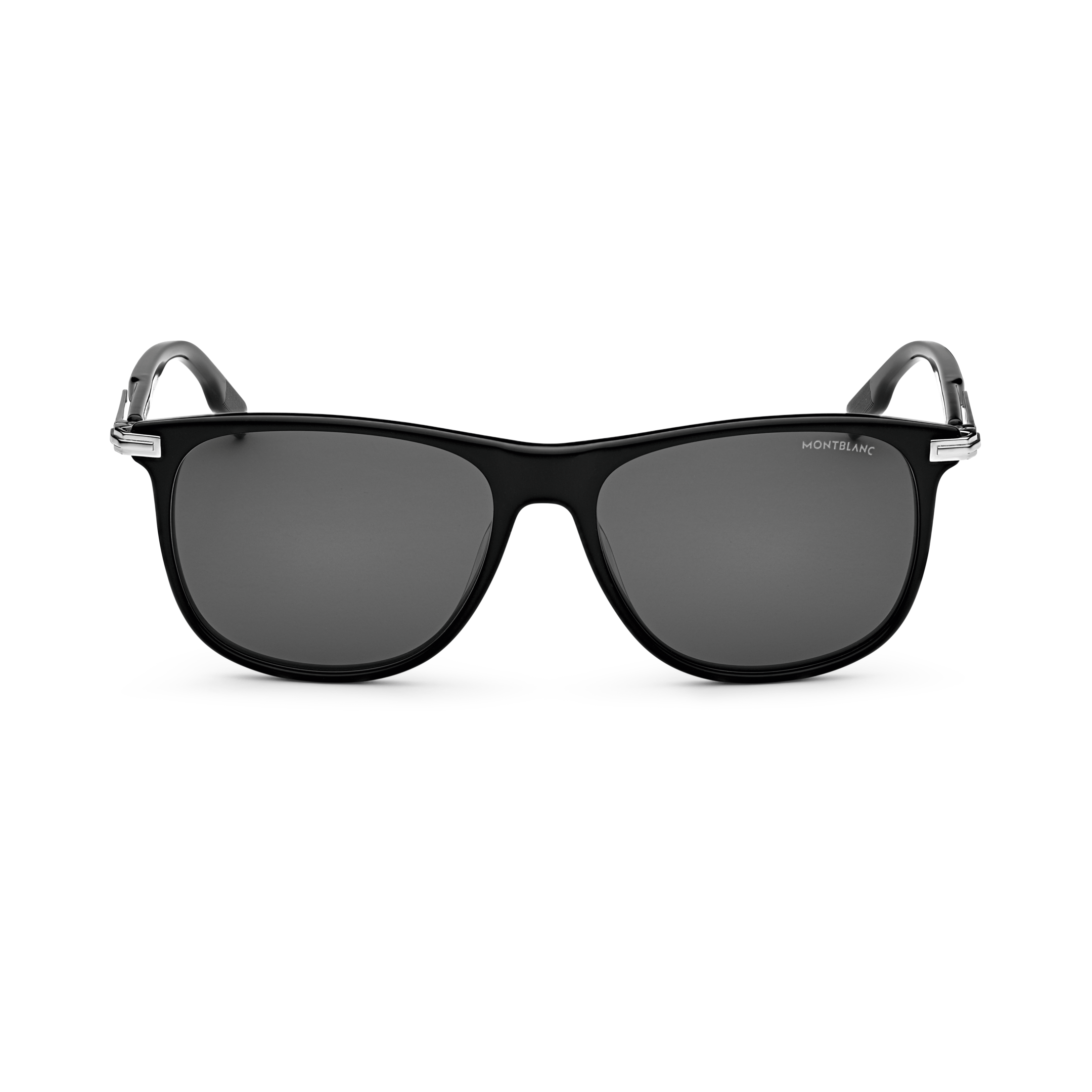 Rectangular Sunglasses with Black-Colored Acetate Frame