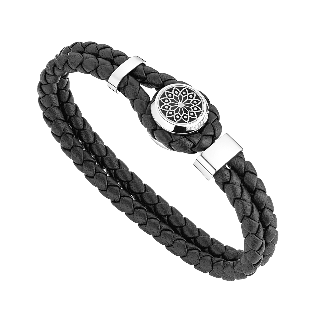 Hommage to Victor Hugo Bracelet in Leather and Steel