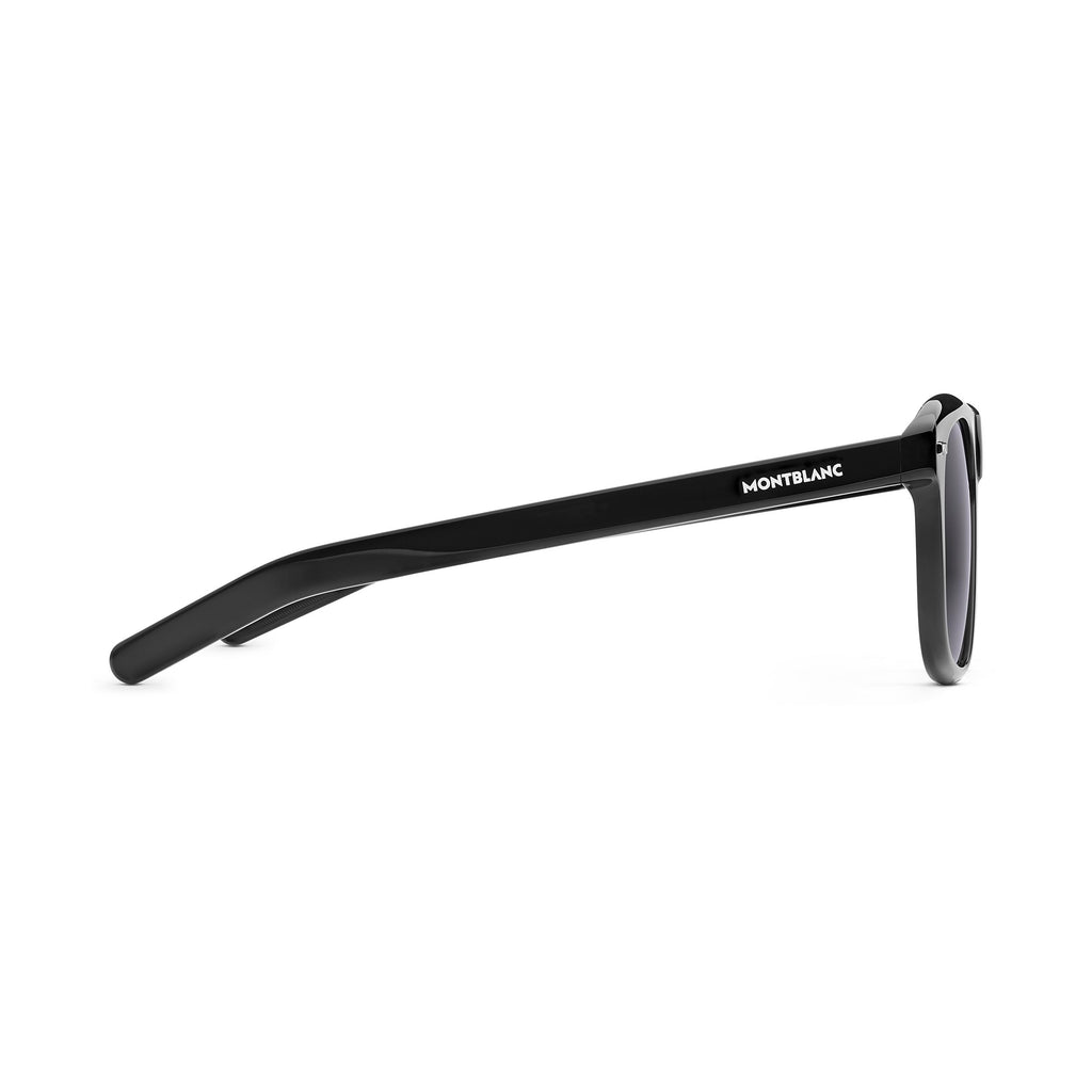 Rectangular Sunglasses with Black-Colored Acetate Frame