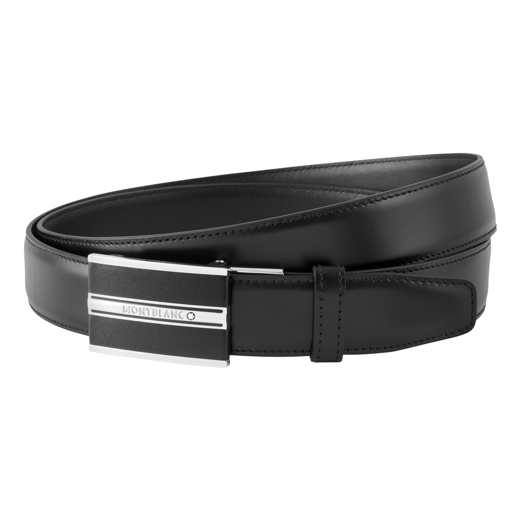 Ceinture d'affaires noire coupée sur mesure