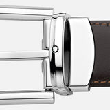 Black/brown reversible cut-to-size business belt