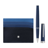 Set with PIX Blue Rollerball and Meisterstück Pocket Holder 6cc Blue