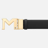 M Buckle Shiny Gold PVD finish Stainless Steel Belt